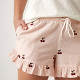 Rosa Sleep Shorts | Pink Stripe-2