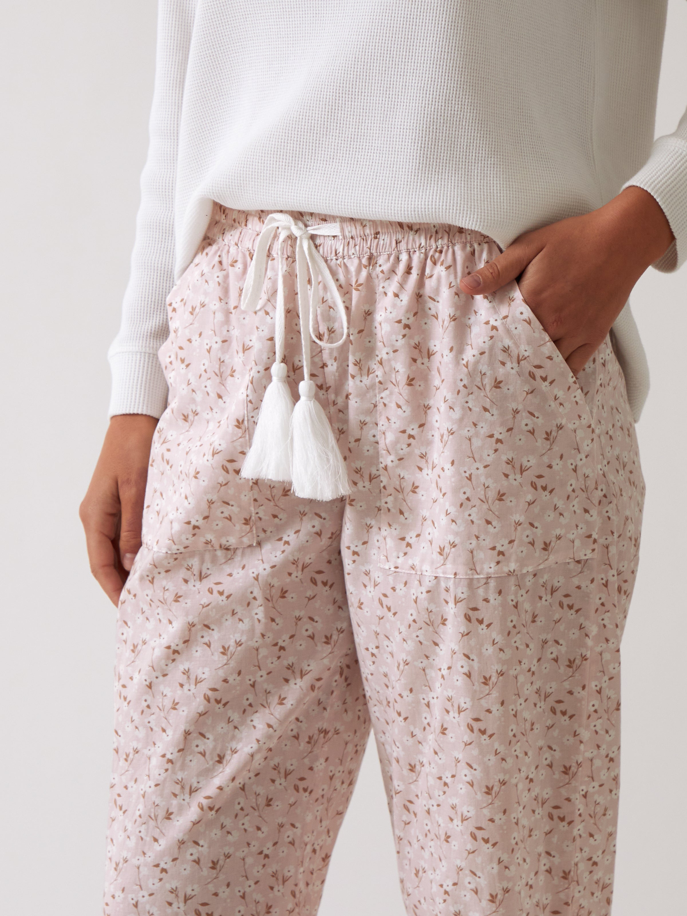 Ruby PJ Pants | Pink Floral-2
