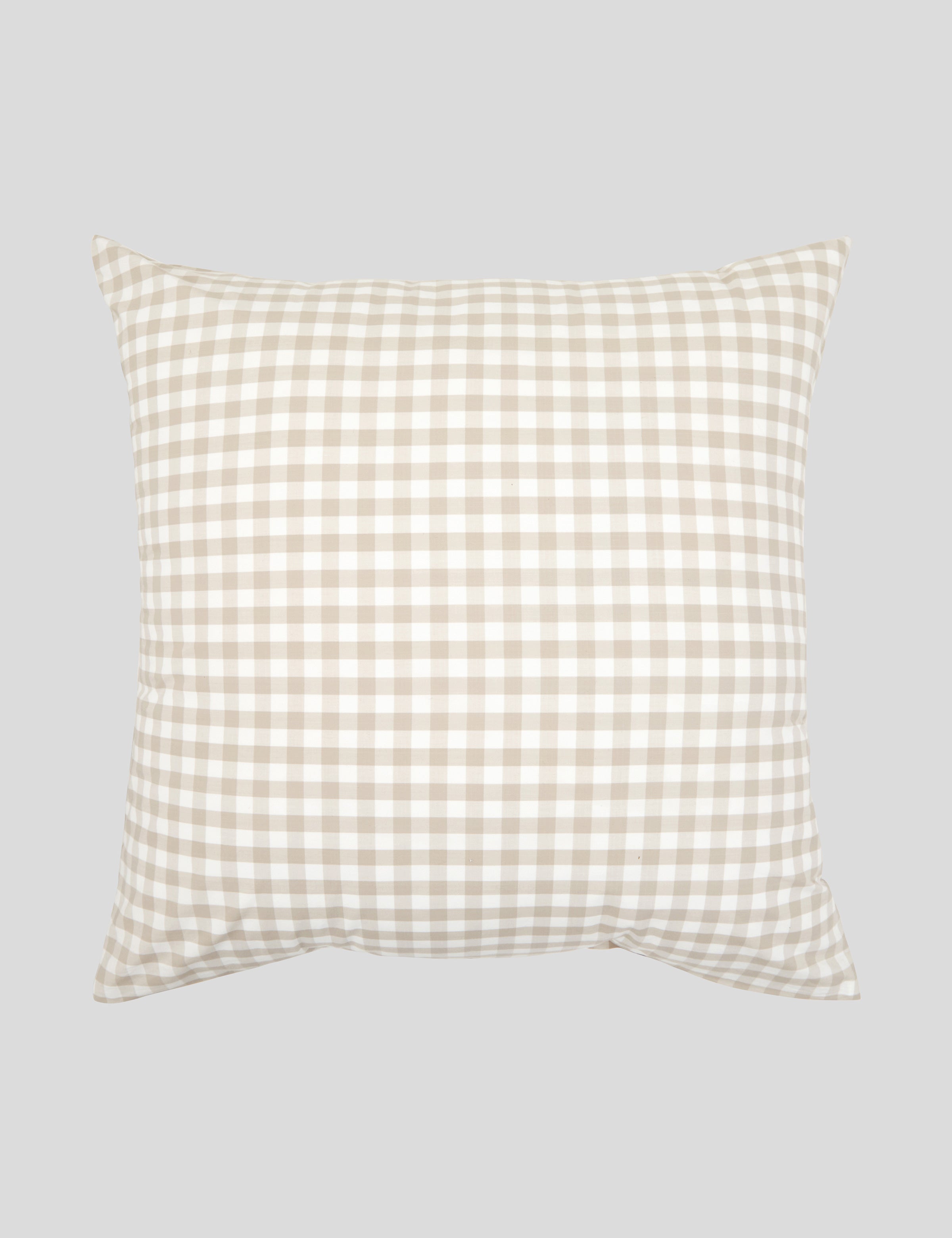 Sandstone European Pillowcase | Natural Gingham-1