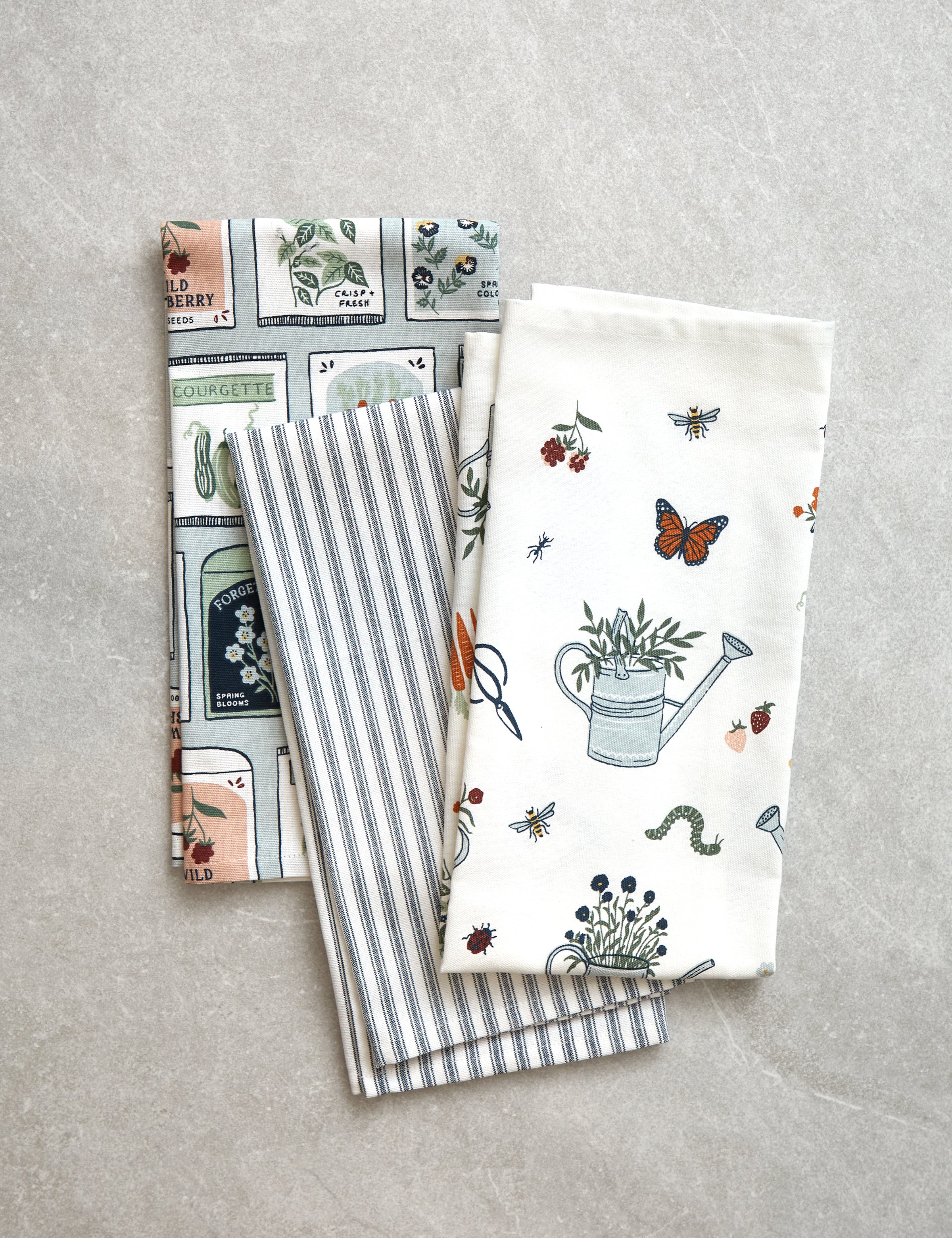 Seedling Tea Towel Set of 3 | Multi-1