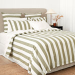 Sherwood Duvet Cover Set | Olive Stripe-3
