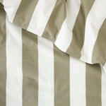 Sherwood Duvet Cover Set | Olive Stripe-4