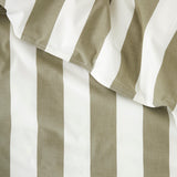 Sherwood Duvet Cover Set | Olive Stripe-4