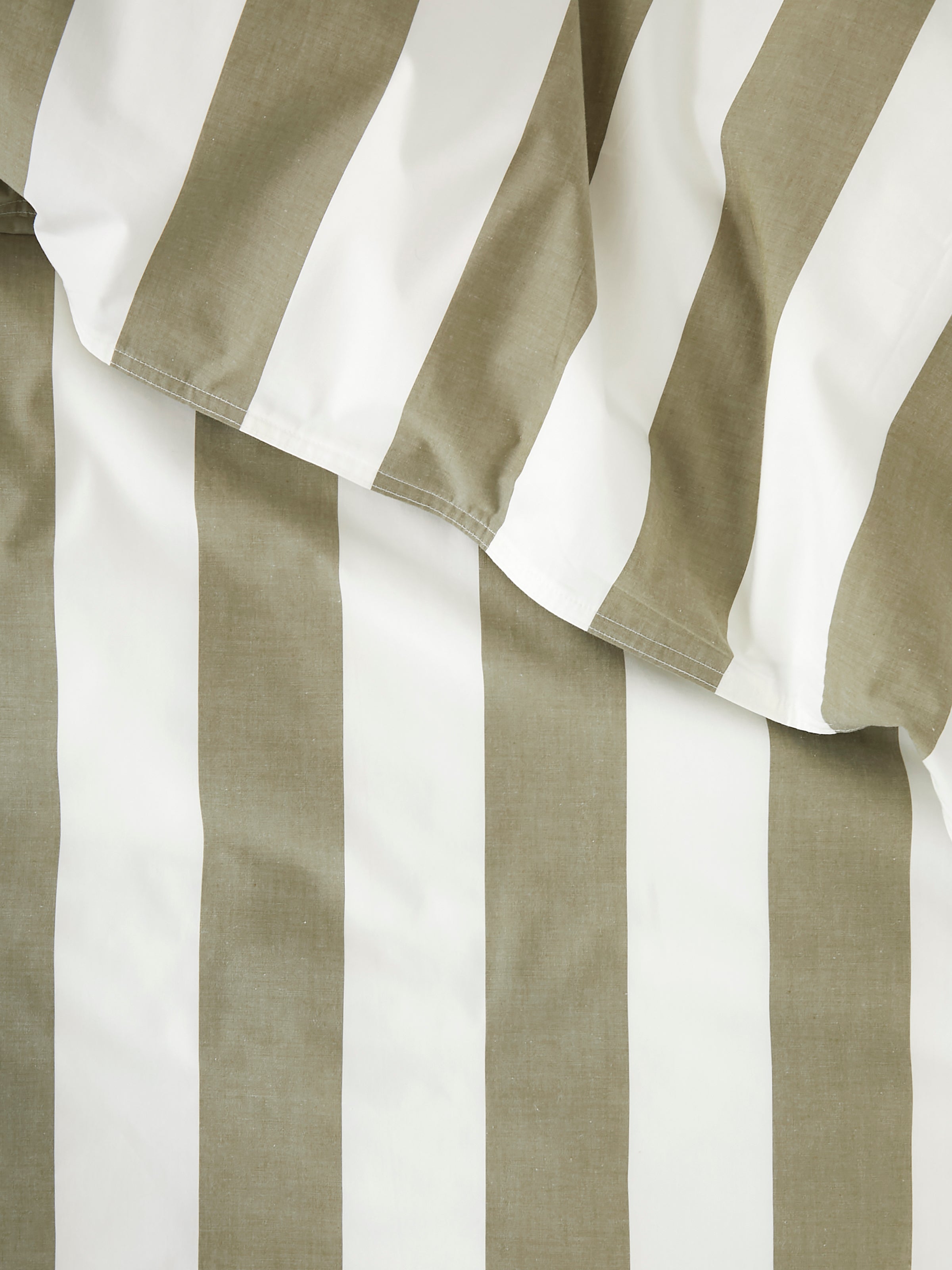 Sherwood Duvet Cover Set | Olive Stripe-4