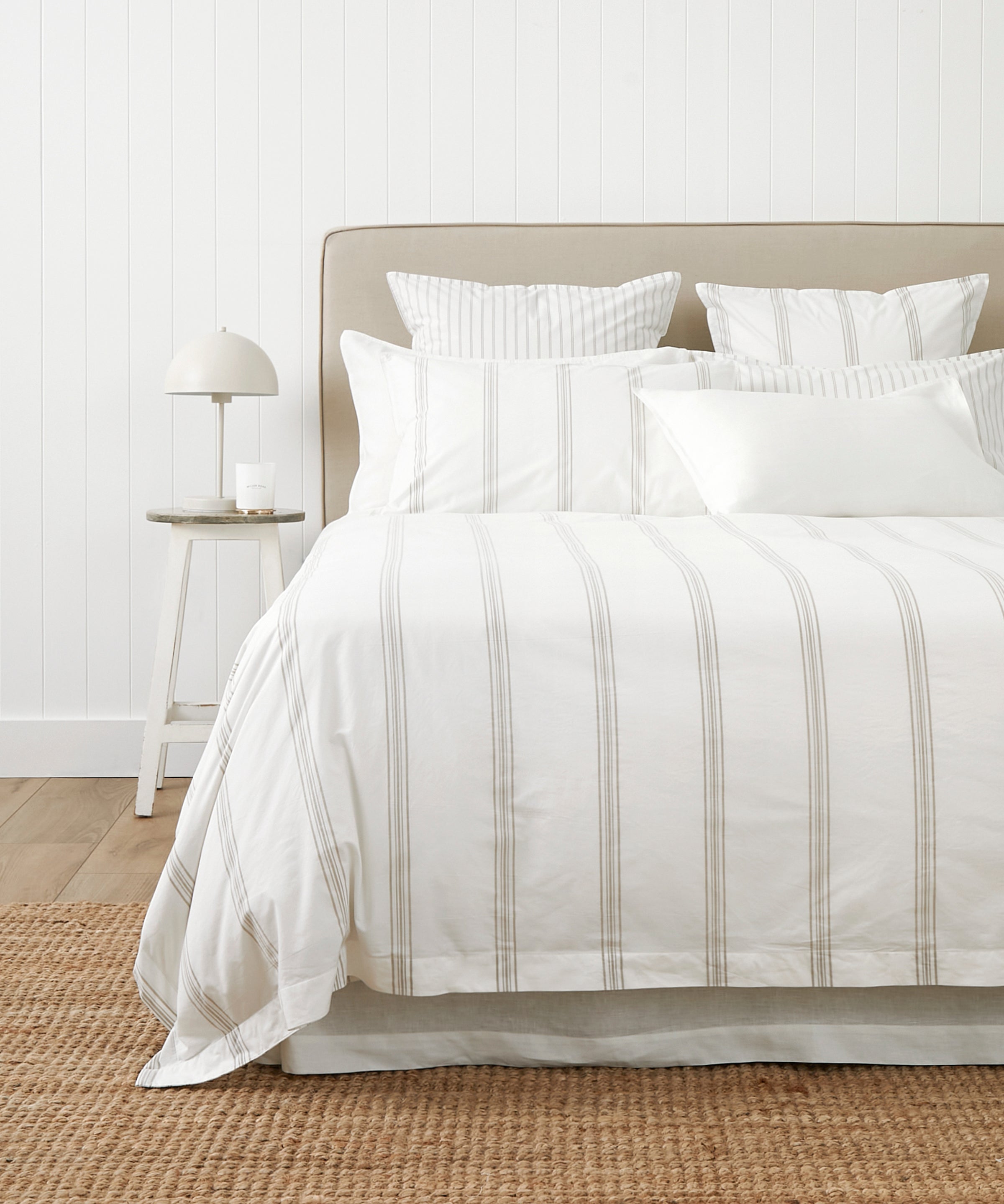 Shoreline Duvet Cover Set | Natural Stripe-1