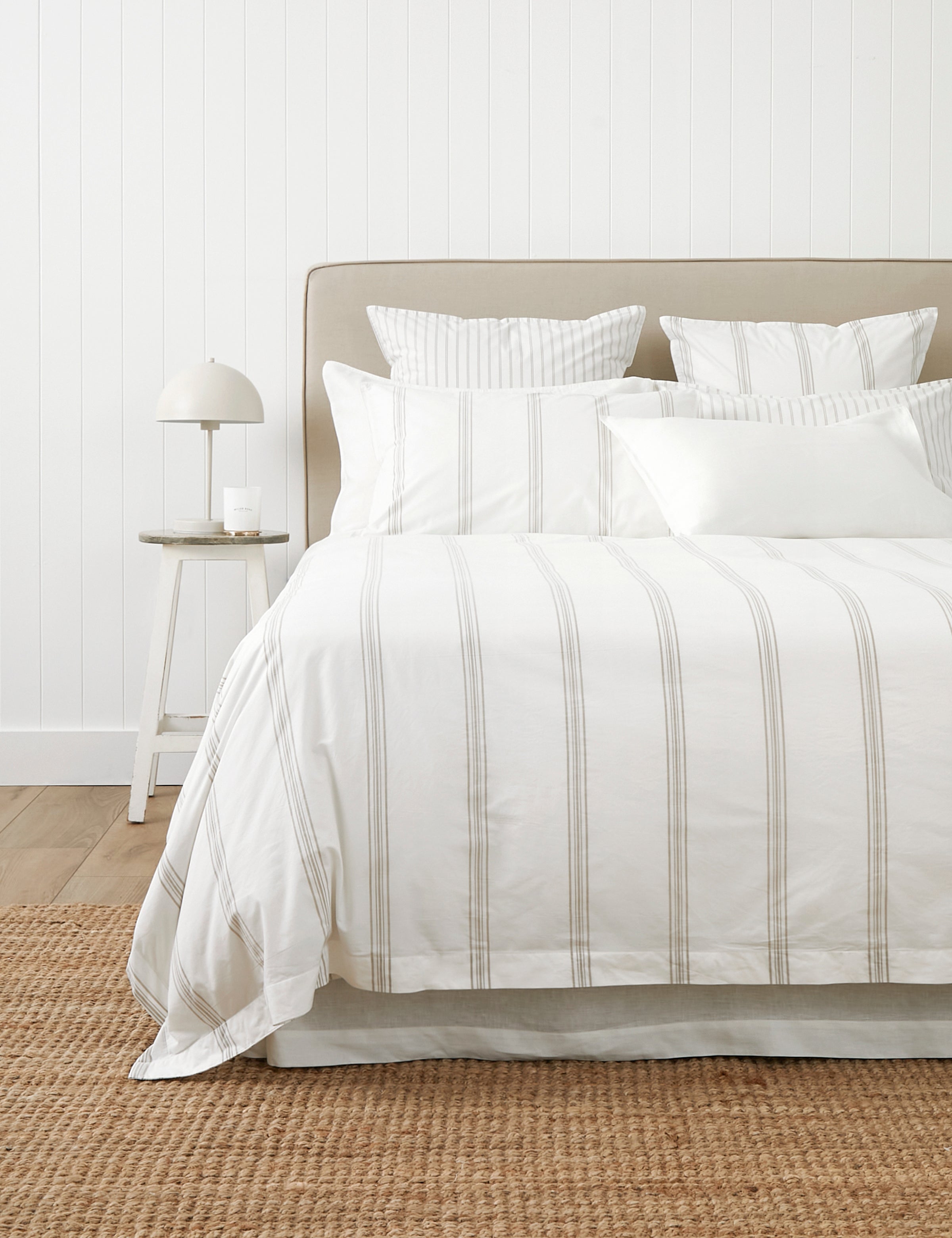 Shoreline Duvet Cover Set | Natural Stripe-1