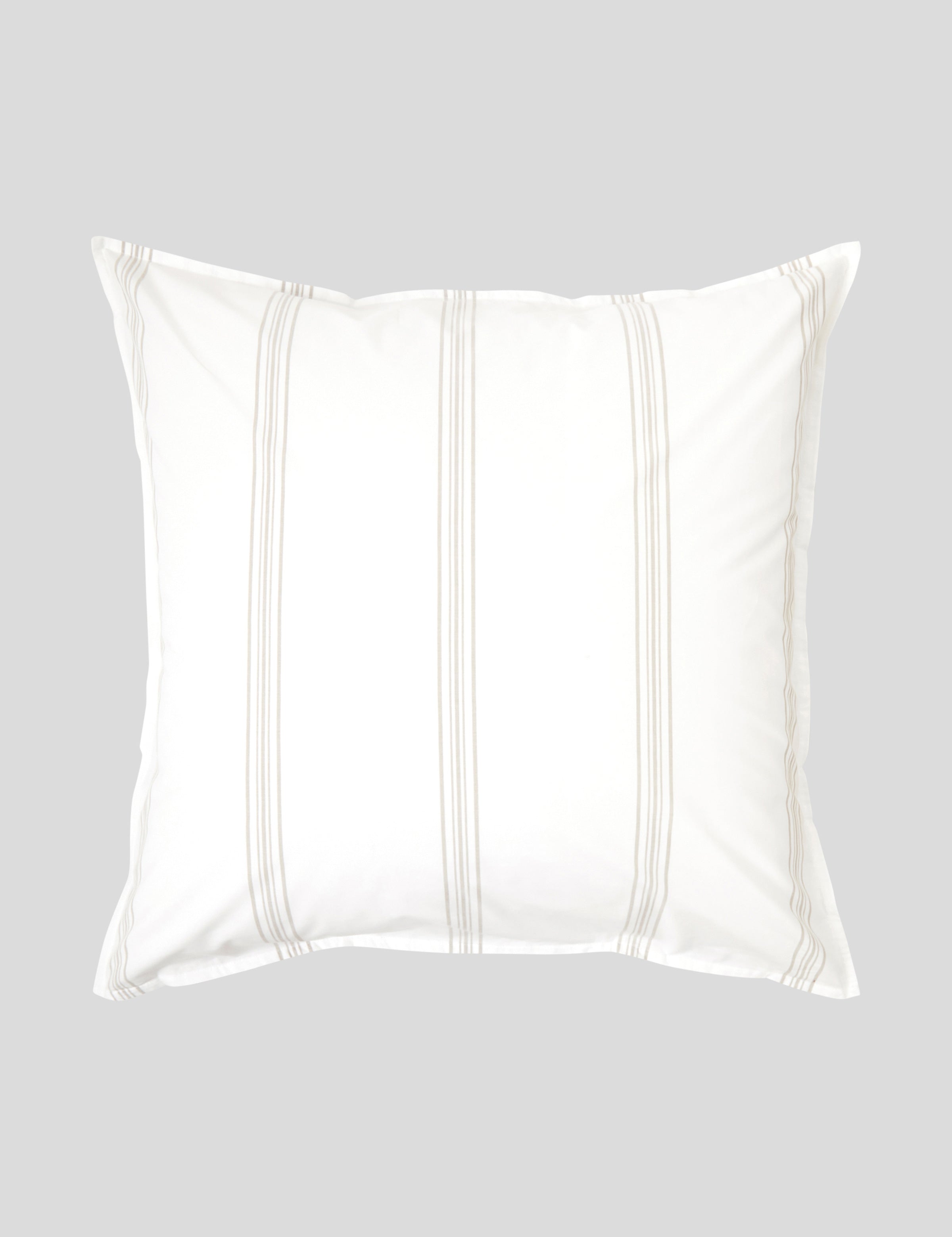 Shoreline European Pillowcase | Natural Stripe-1