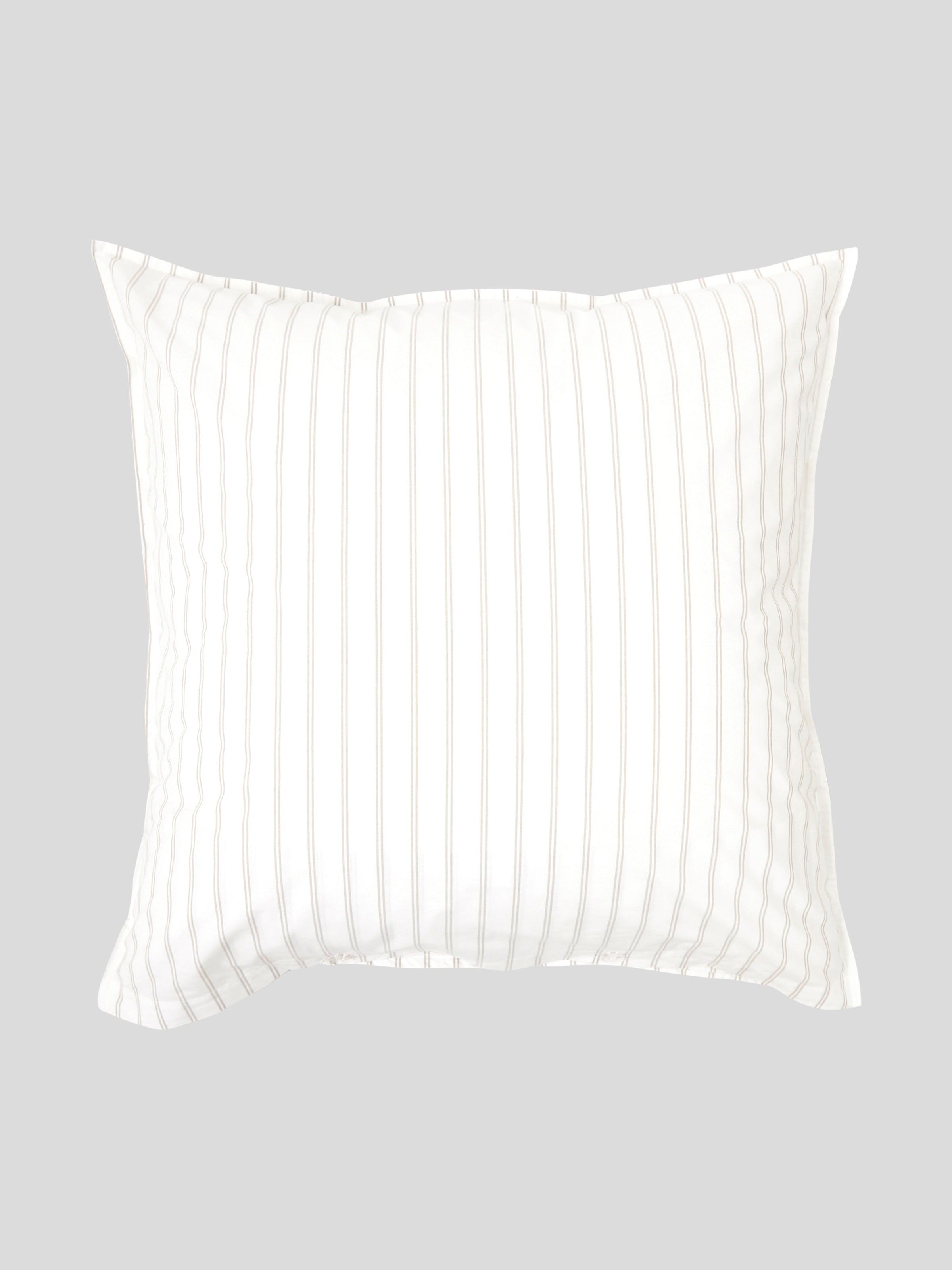 Shoreline European Pillowcase | Natural Stripe-3