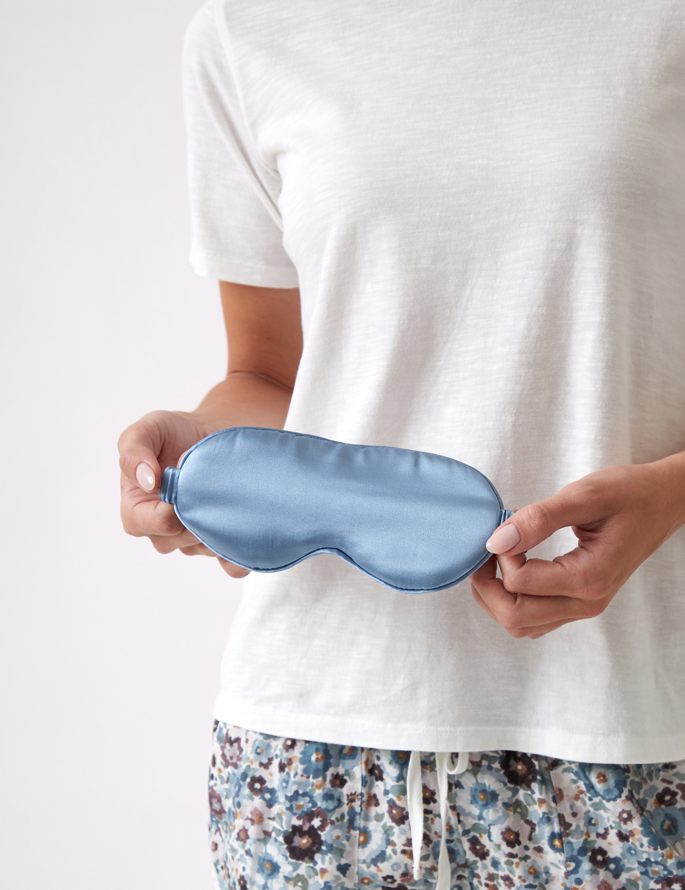 Silk Boxed Eye Mask | Blue-2