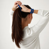 Silk Hair Scrunchie Set of 3 | Royal Blue-1