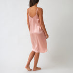 Silk Midi Nightie | Blush-4