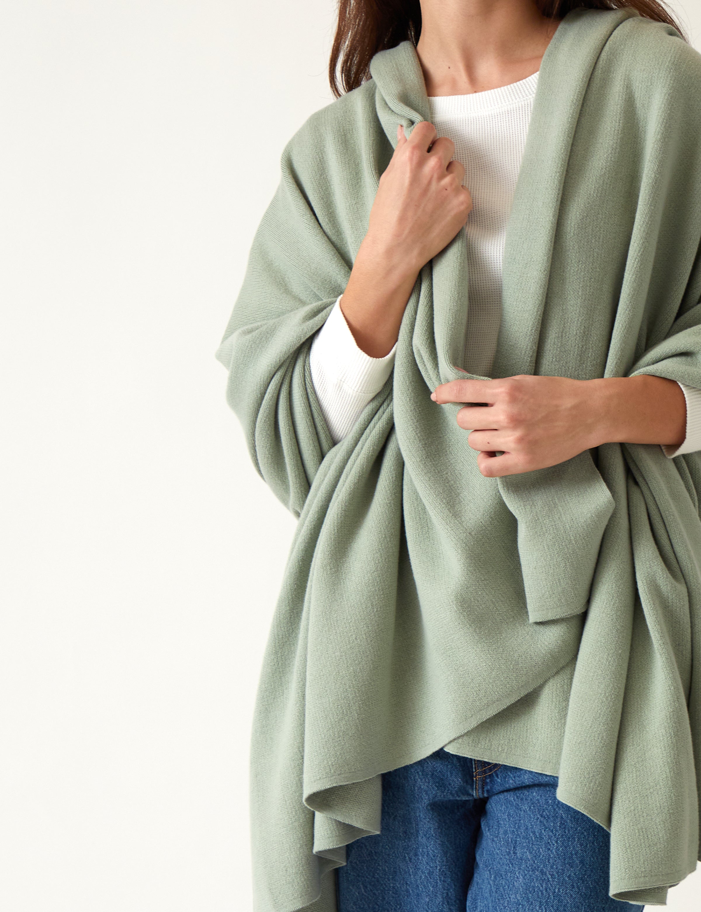 Sintra Cotton Blanket | Sage-2
