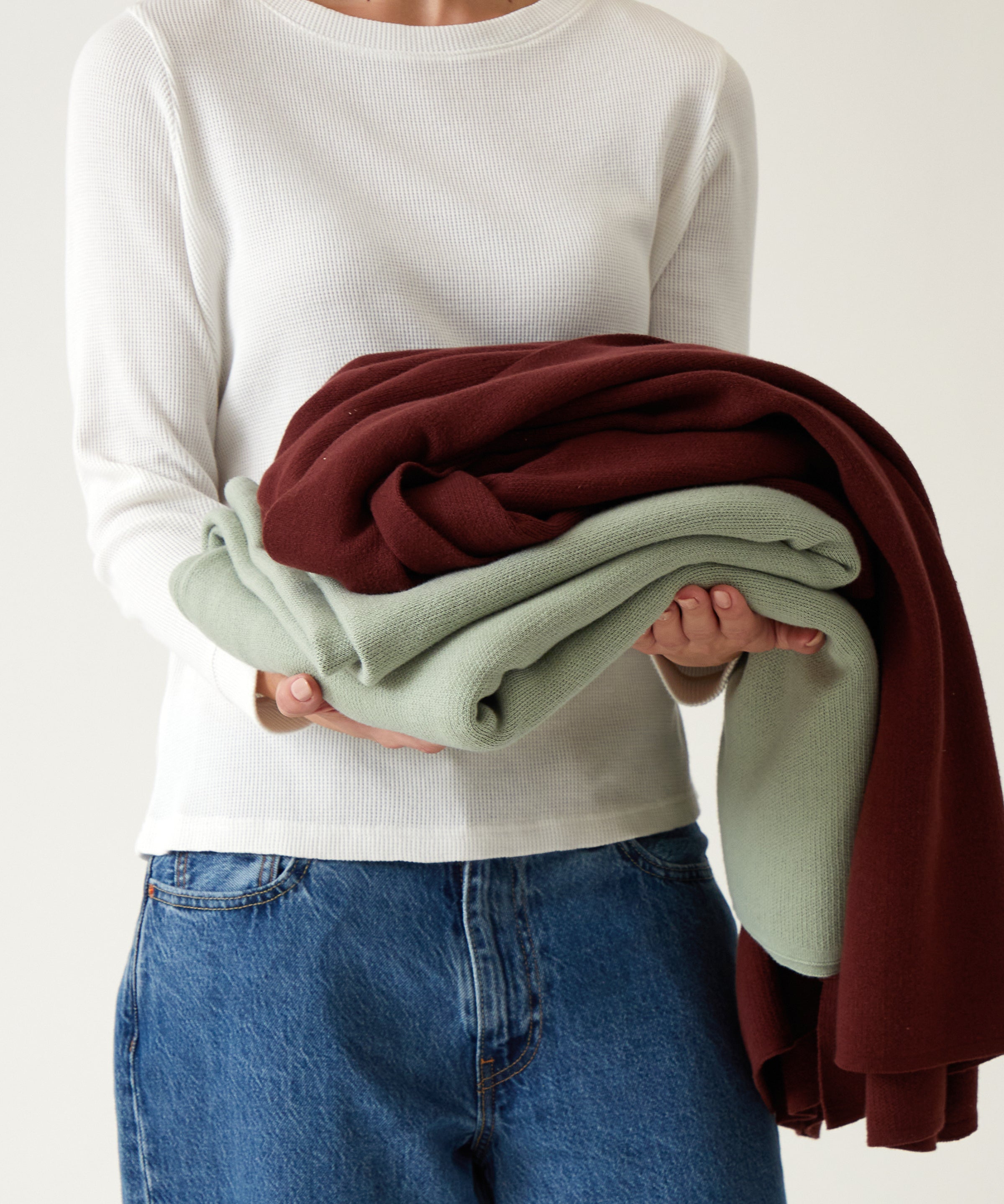 Sintra Cotton Blanket | Sage-3