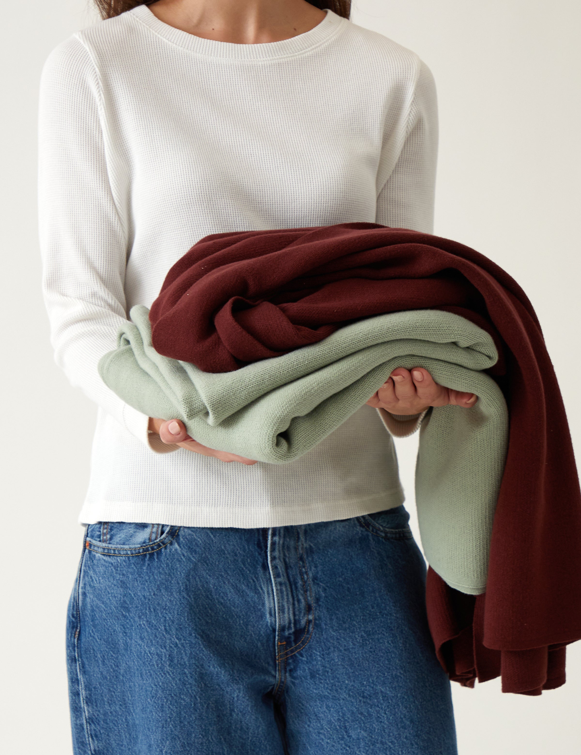 Sintra Cotton Blanket | Sage-3
