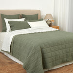 Sloane Waffle Quilt | Dark Sage-3