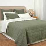 Sloane Waffle Quilt | Dark Sage-3
