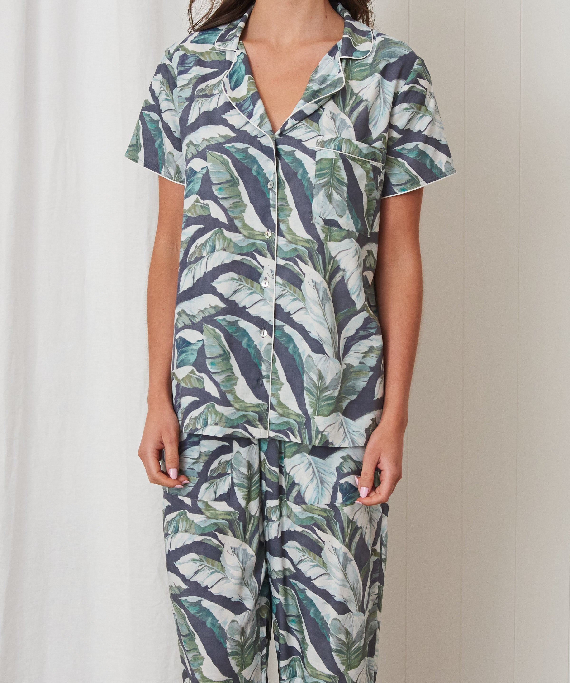 Soraya PJ Shirt | Leaf-1