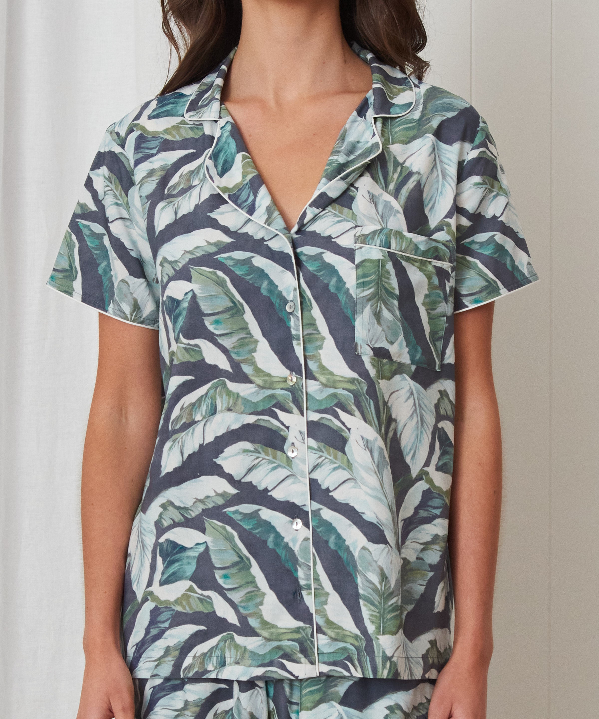 Soraya PJ Shirt | Leaf-3