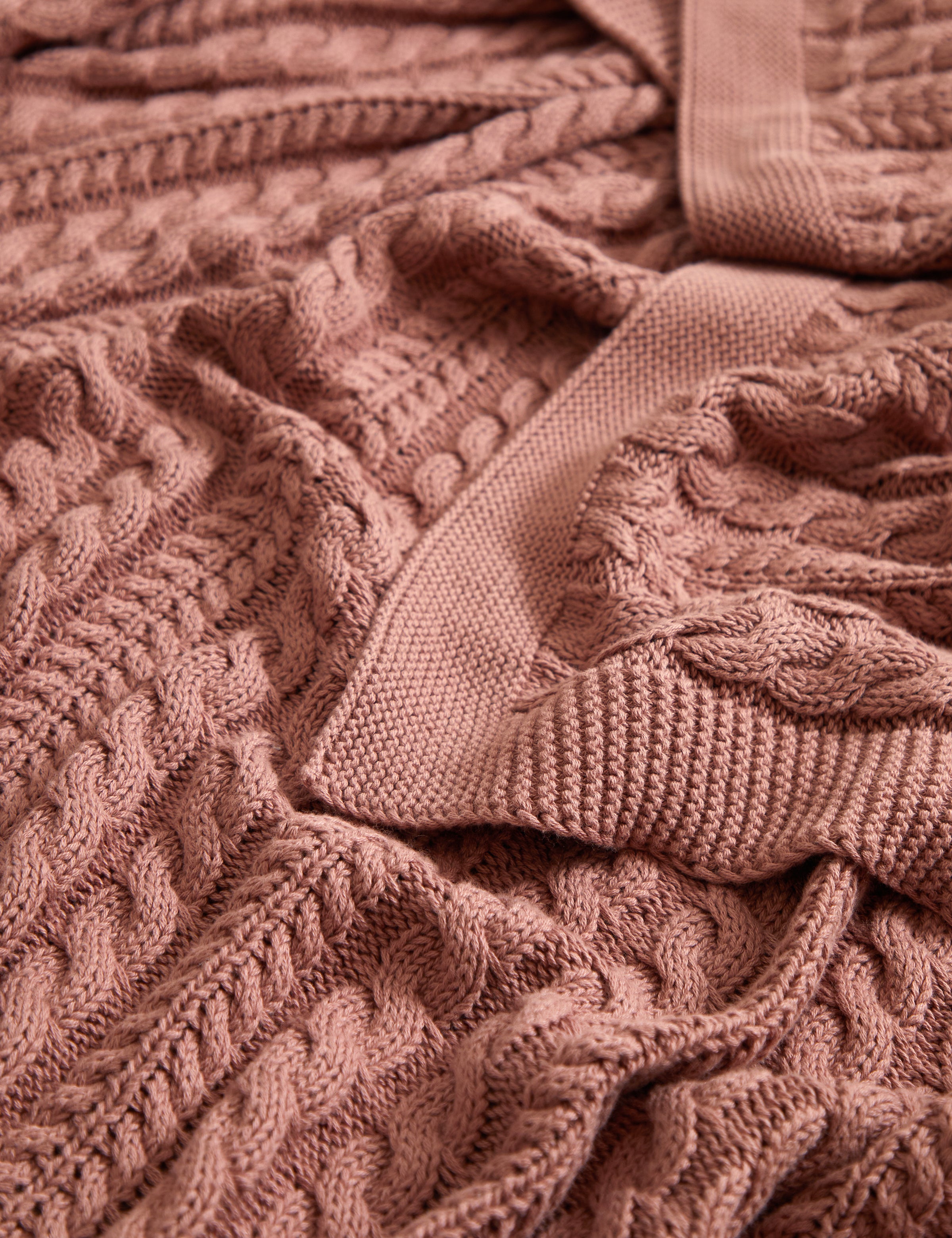 Souvenir Cotton Throw | Rose-2