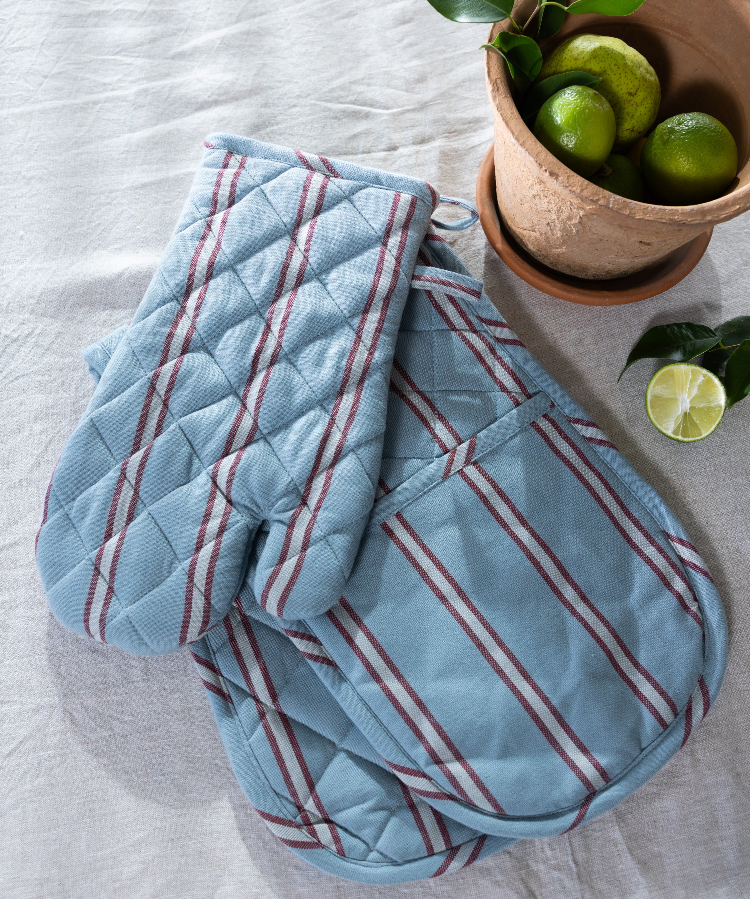 Spicy Margarita Double Oven Glove | Stripe-2
