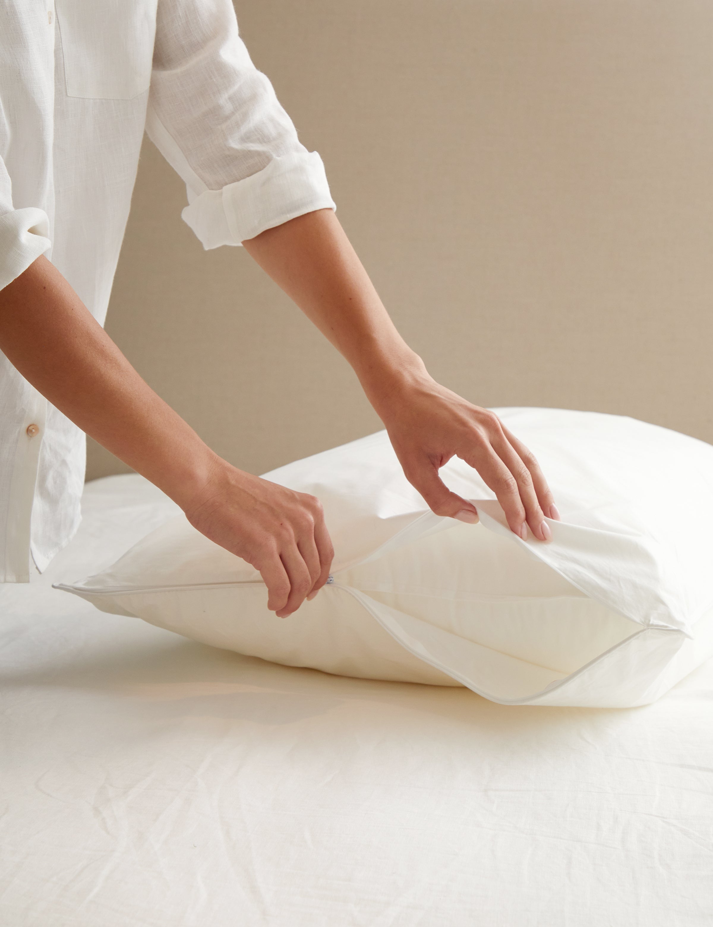 Standard Pillow Protector | White-2