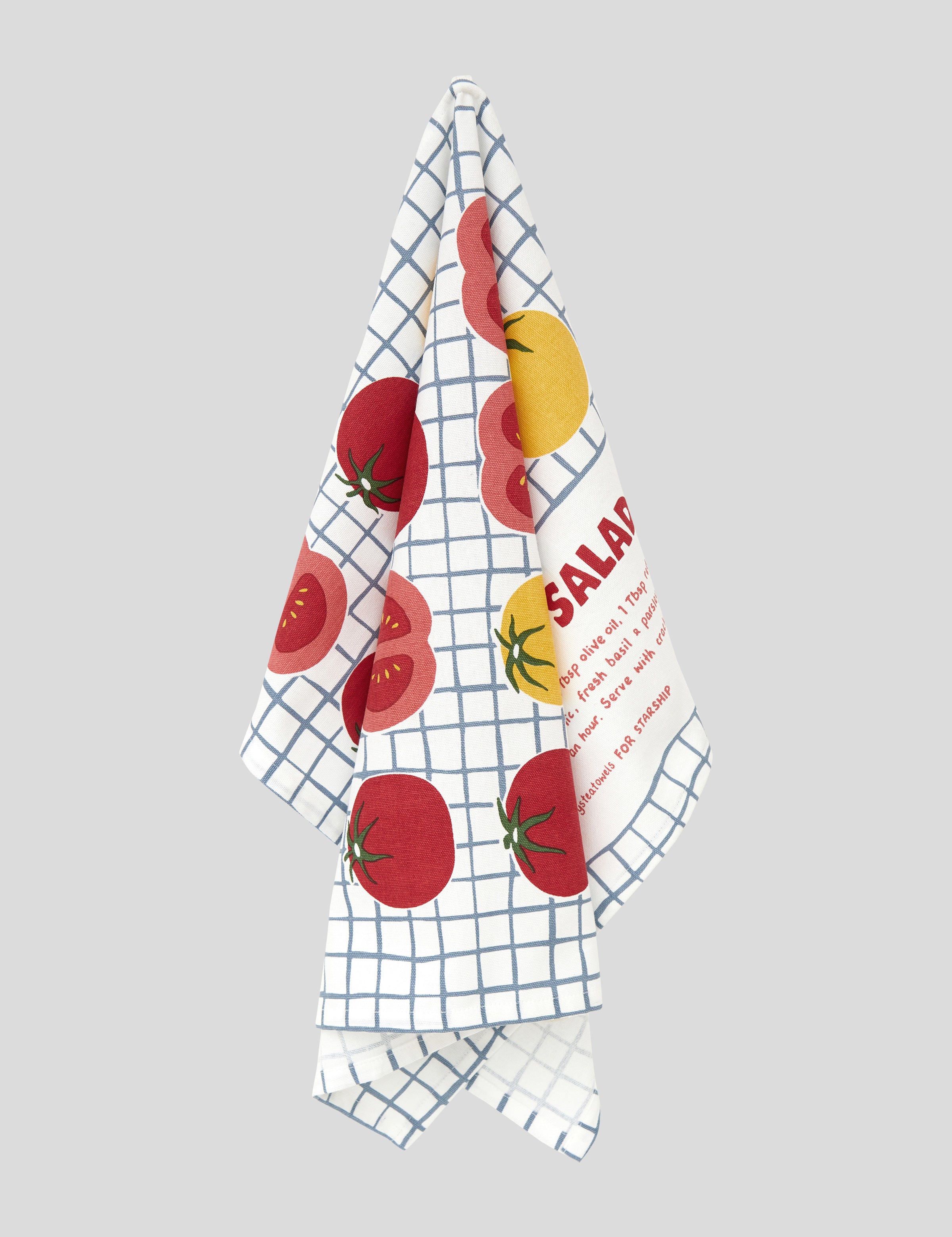 Starship Fresh Tomato Salad Tea Towel | Multi-4