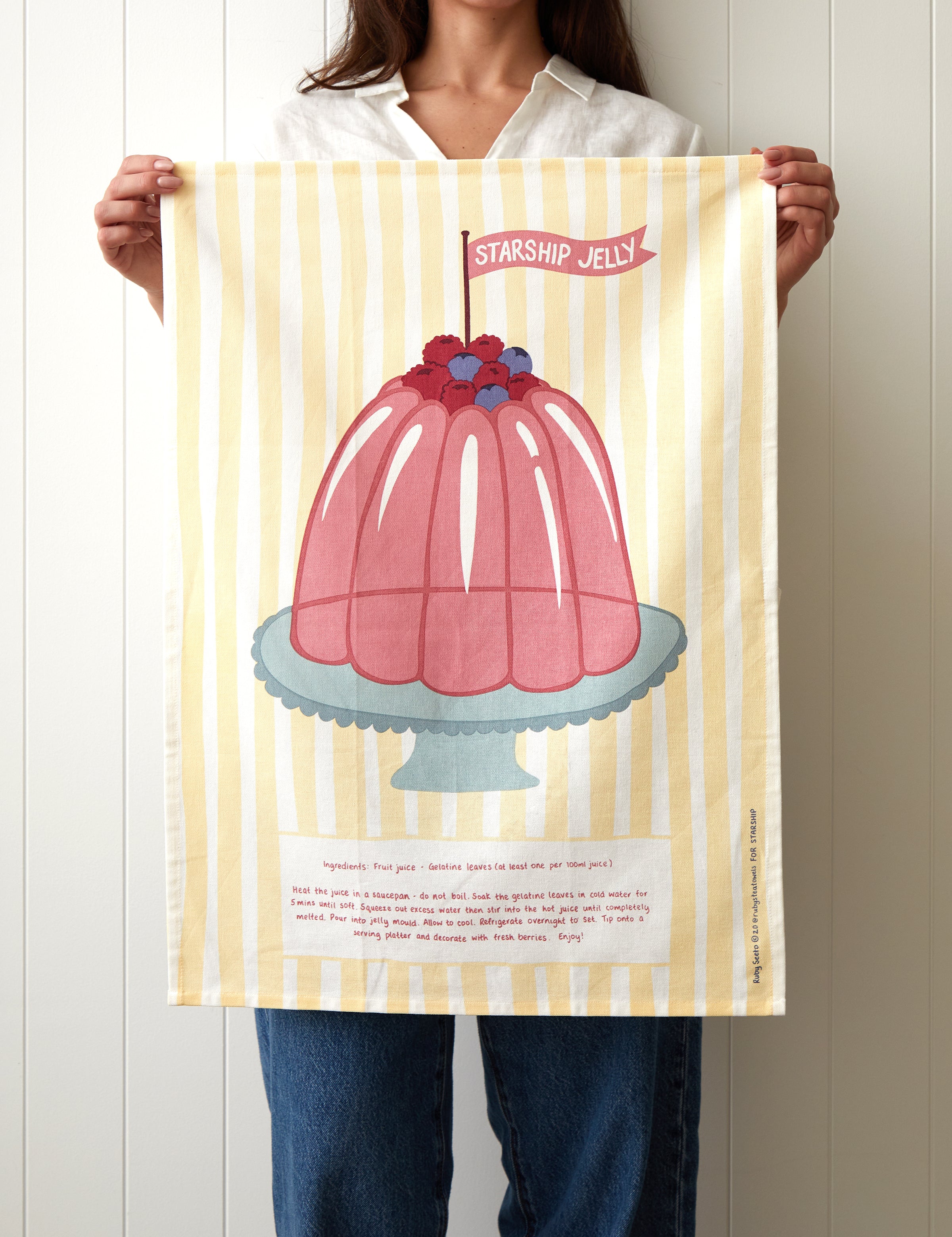 Starship Jelly Tea Towel | Multi-2