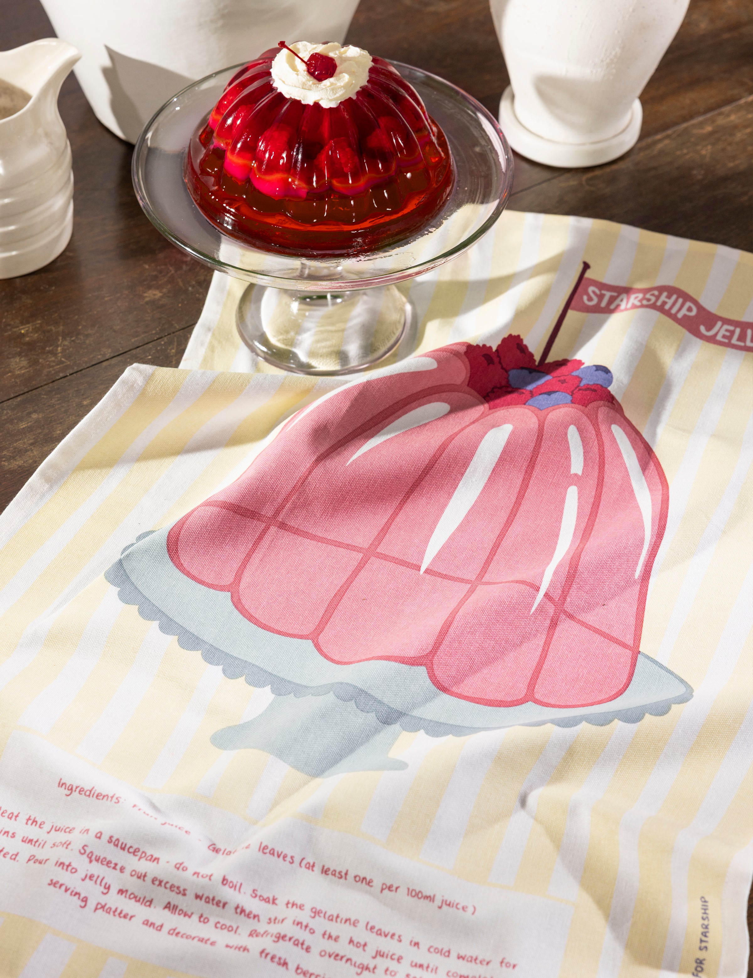 Starship Jelly Tea Towel | Multi-3