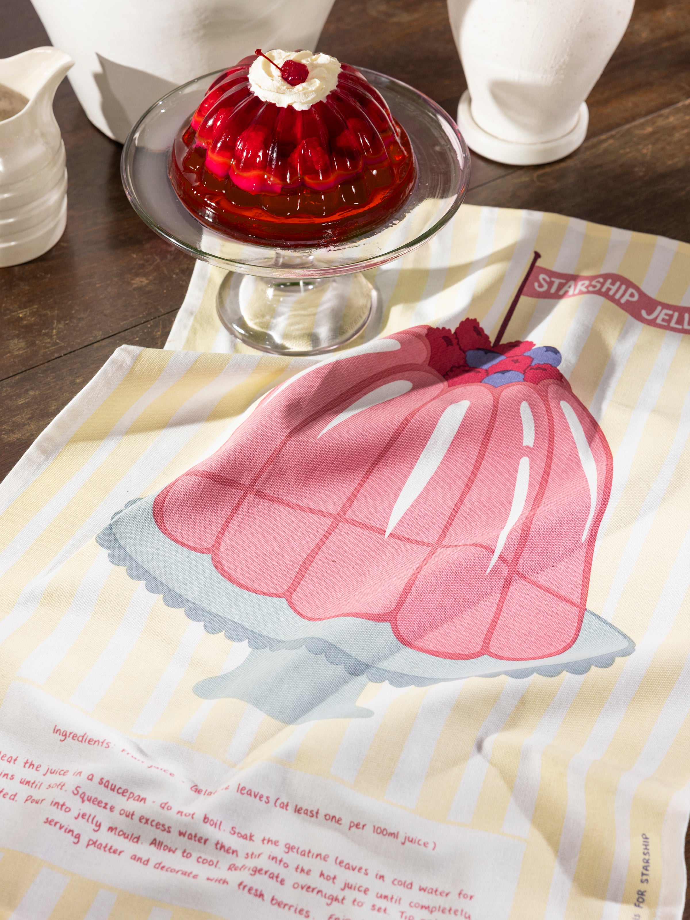 Starship Jelly Tea Towel | Multi-3