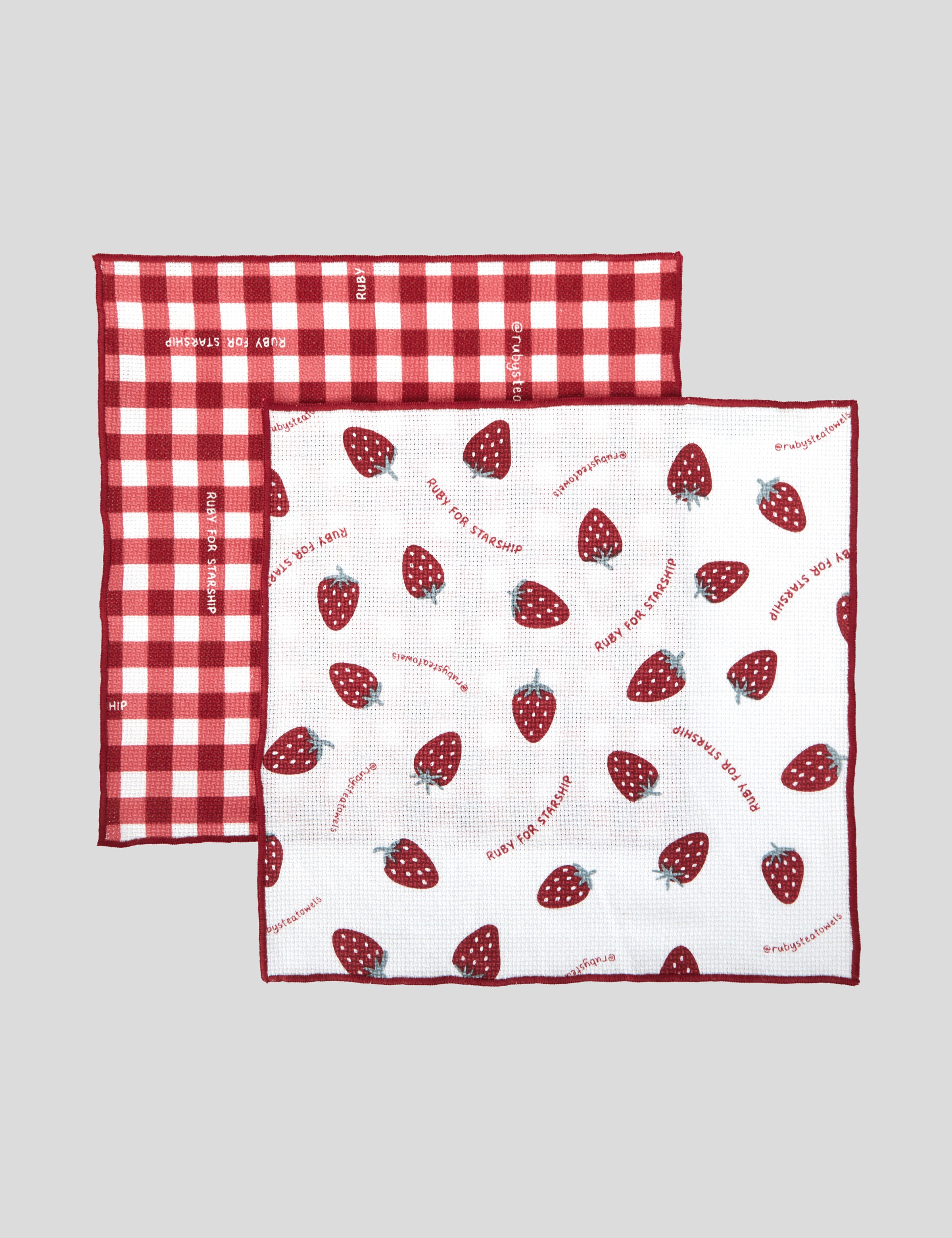 Starship Victoria Sponge Washcloth Set of 2 | Multi-1