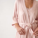 Stella Full Length Robe | Pink-5