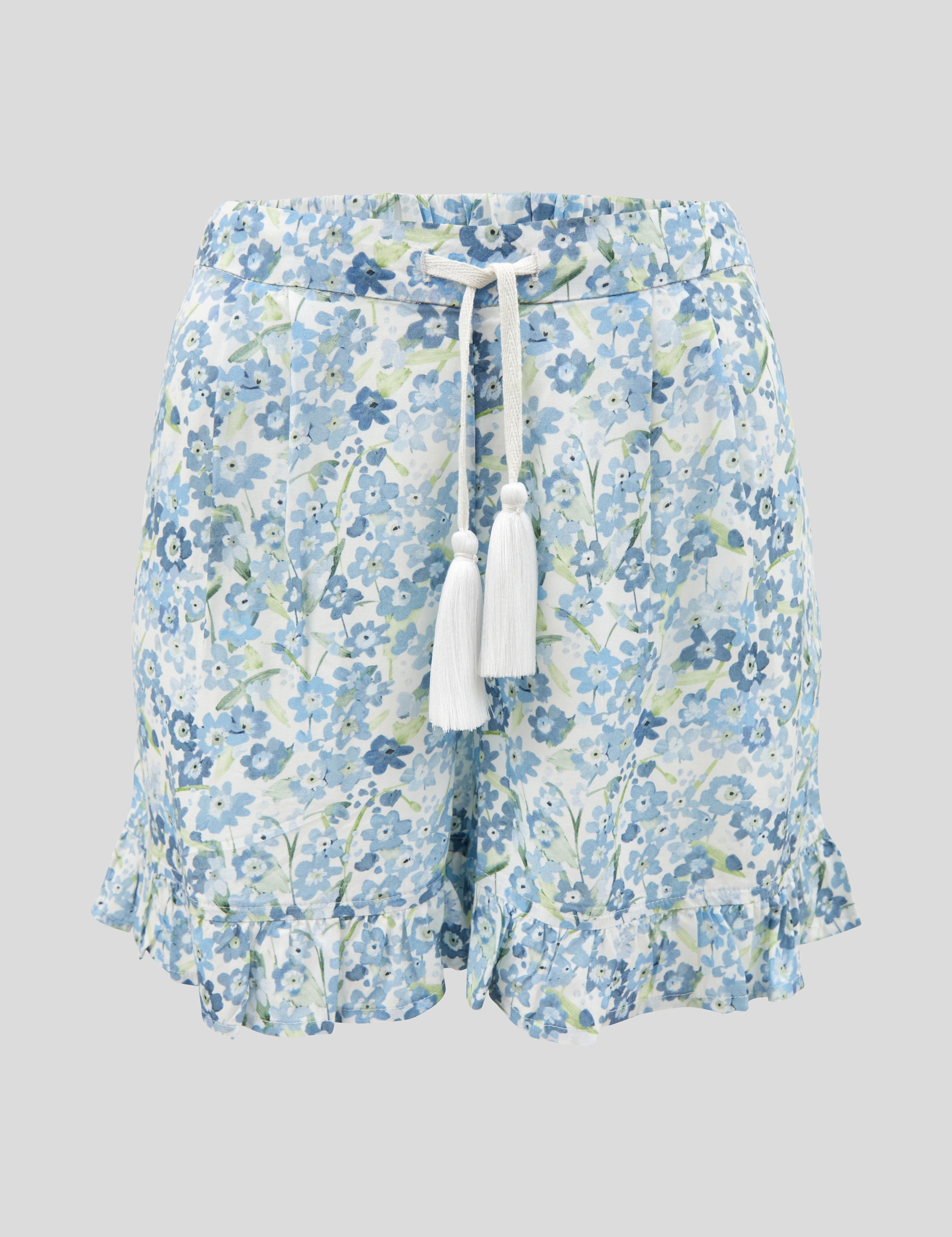 Sylvie Sleep Shorts | Blue Floral-2
