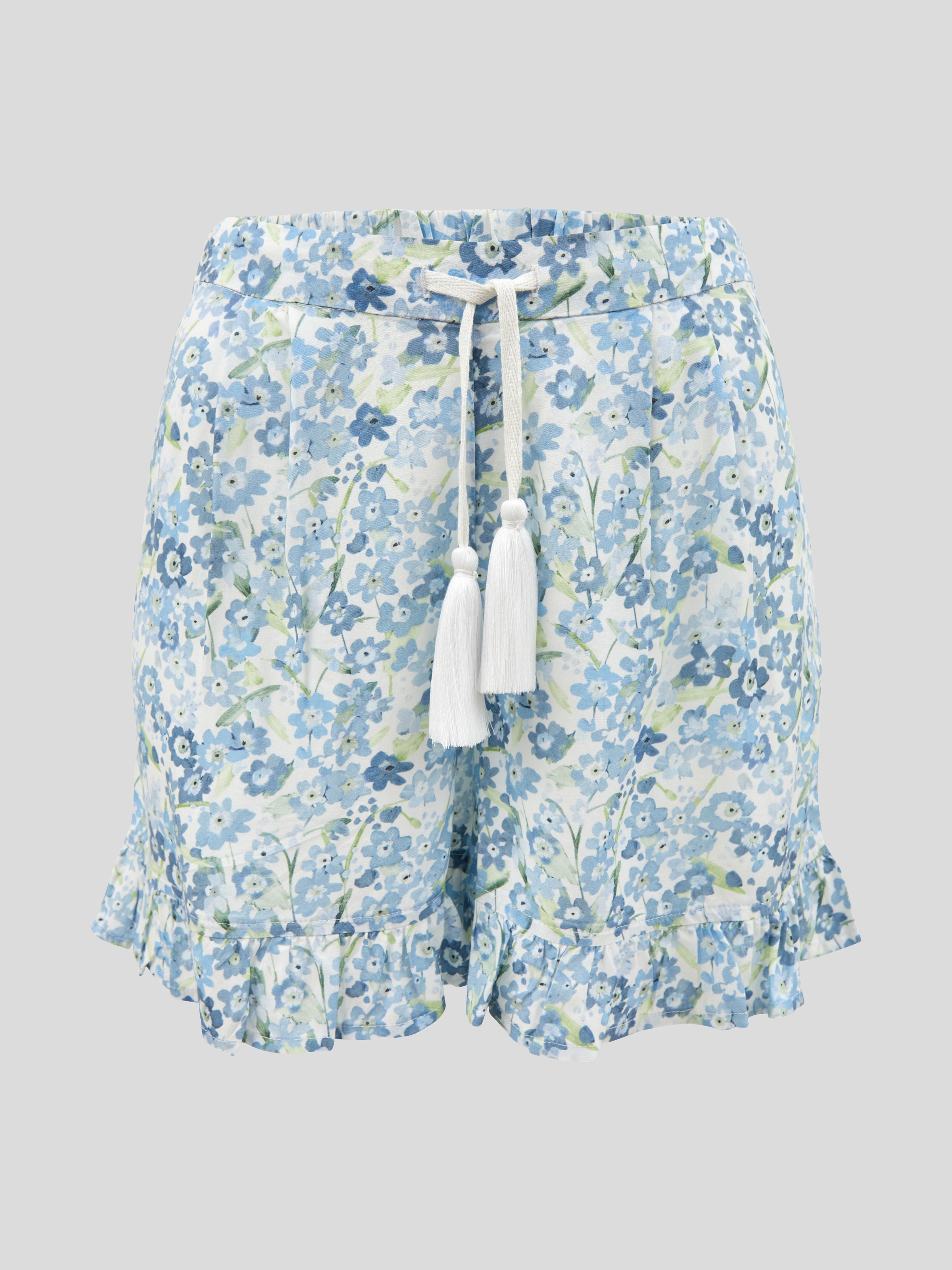 Sylvie Sleep Shorts | Blue Floral-2