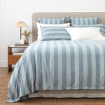 Tidal Duvet Cover Set | Blue Stripe-1