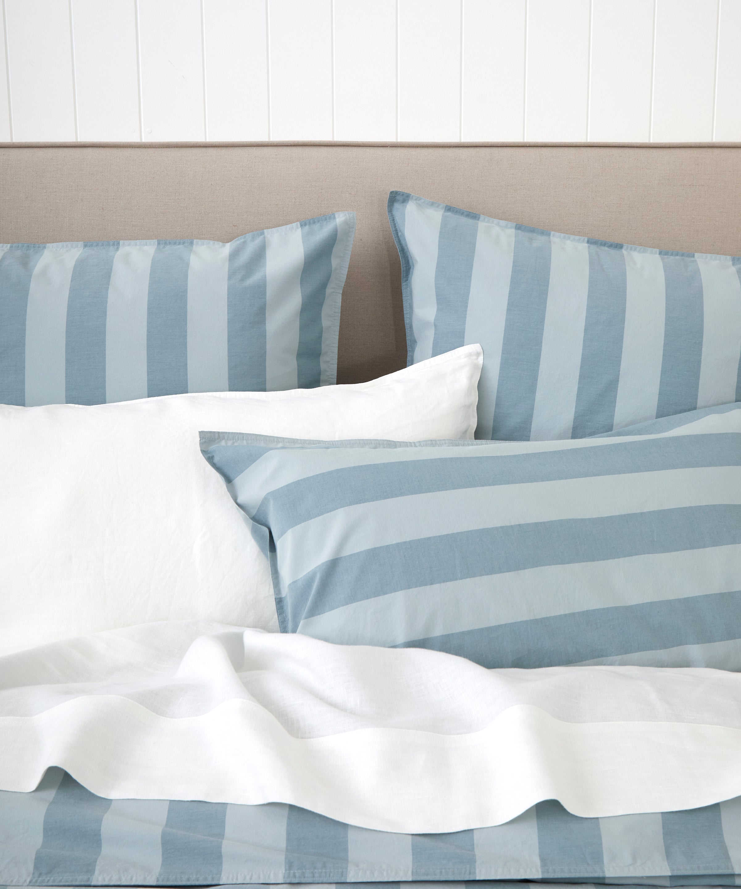 Tidal Duvet Cover Set | Blue Stripe-2