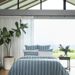Tidal Duvet Cover Set | Blue Stripe-5