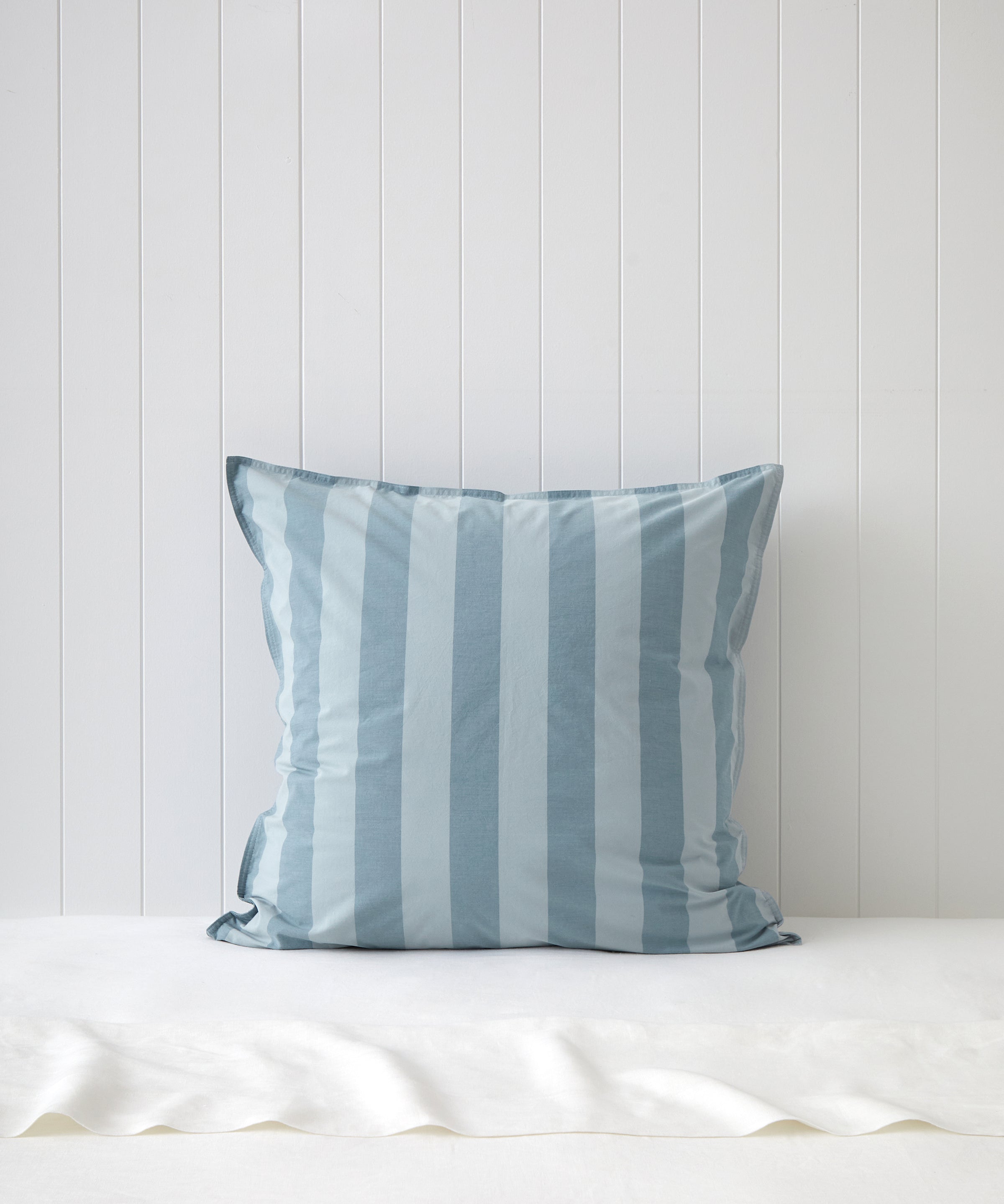 Tidal European Pillowcase | Blue Stripe-1