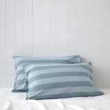 Tidal Standard Pillowcase Set | Blue Stripe-1