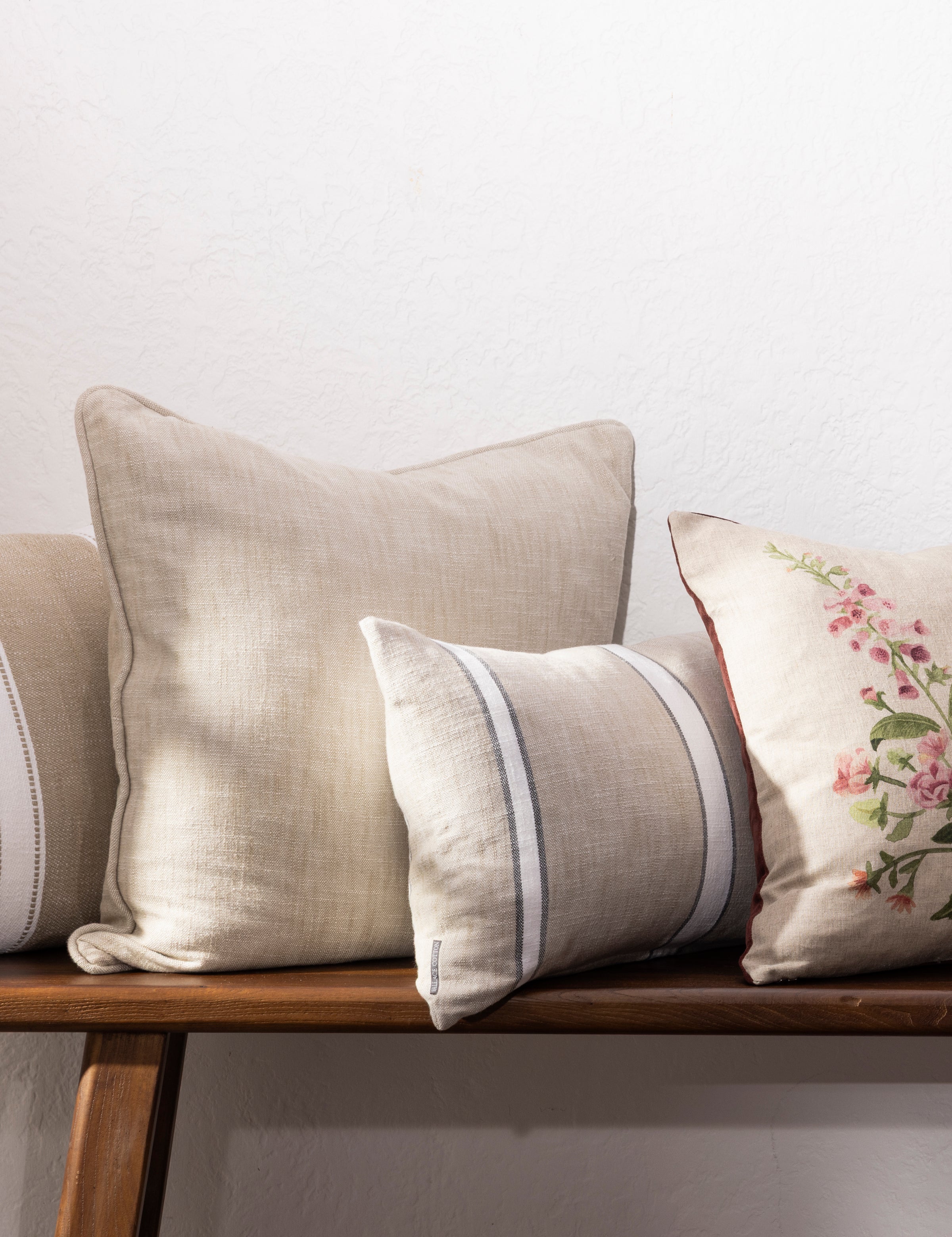 Trellis Rectangle Cushion Cover | Natural-2