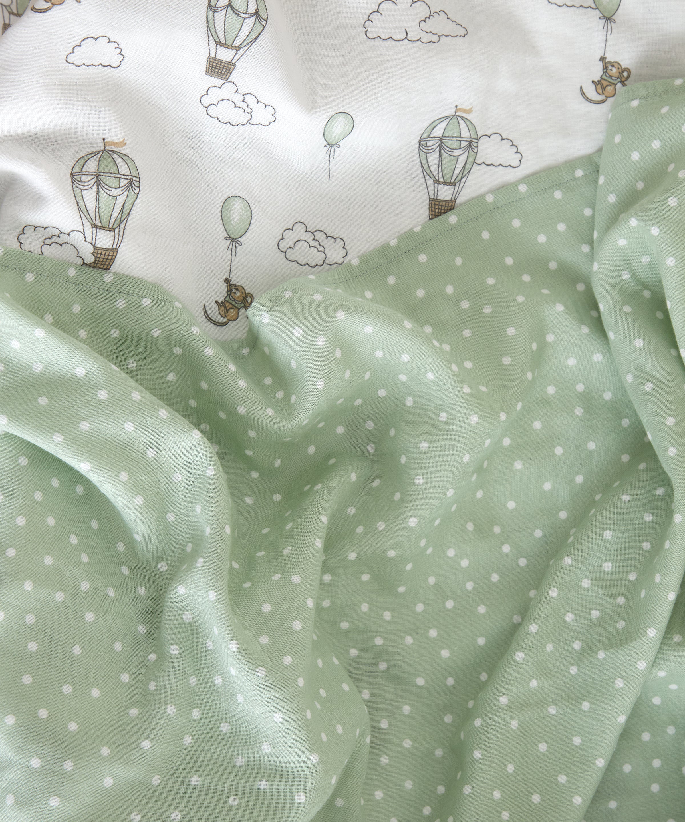 Up & Away Balloon Muslin Baby Wrap | Multi-2