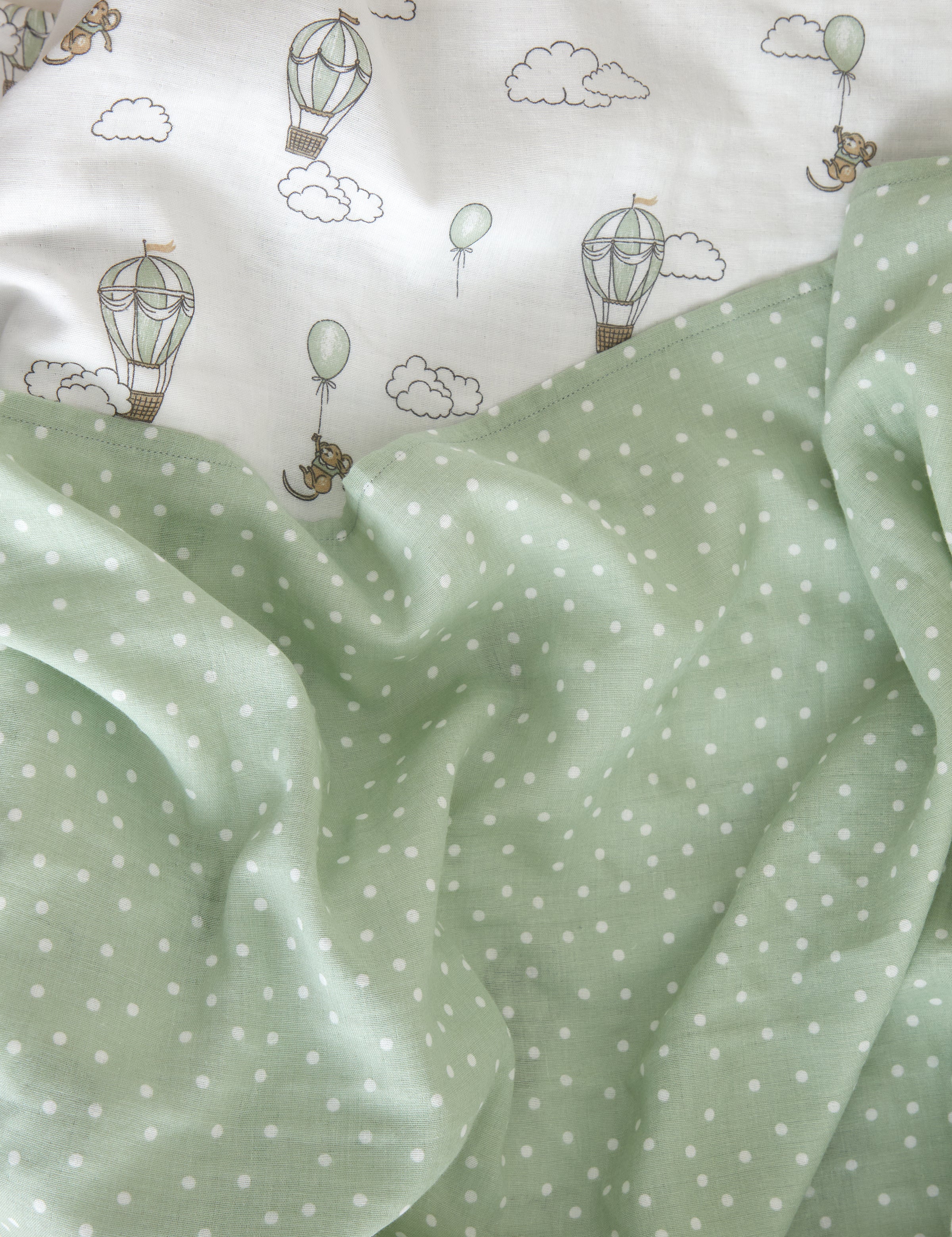 Up & Away Balloon Muslin Baby Wrap | Multi-2
