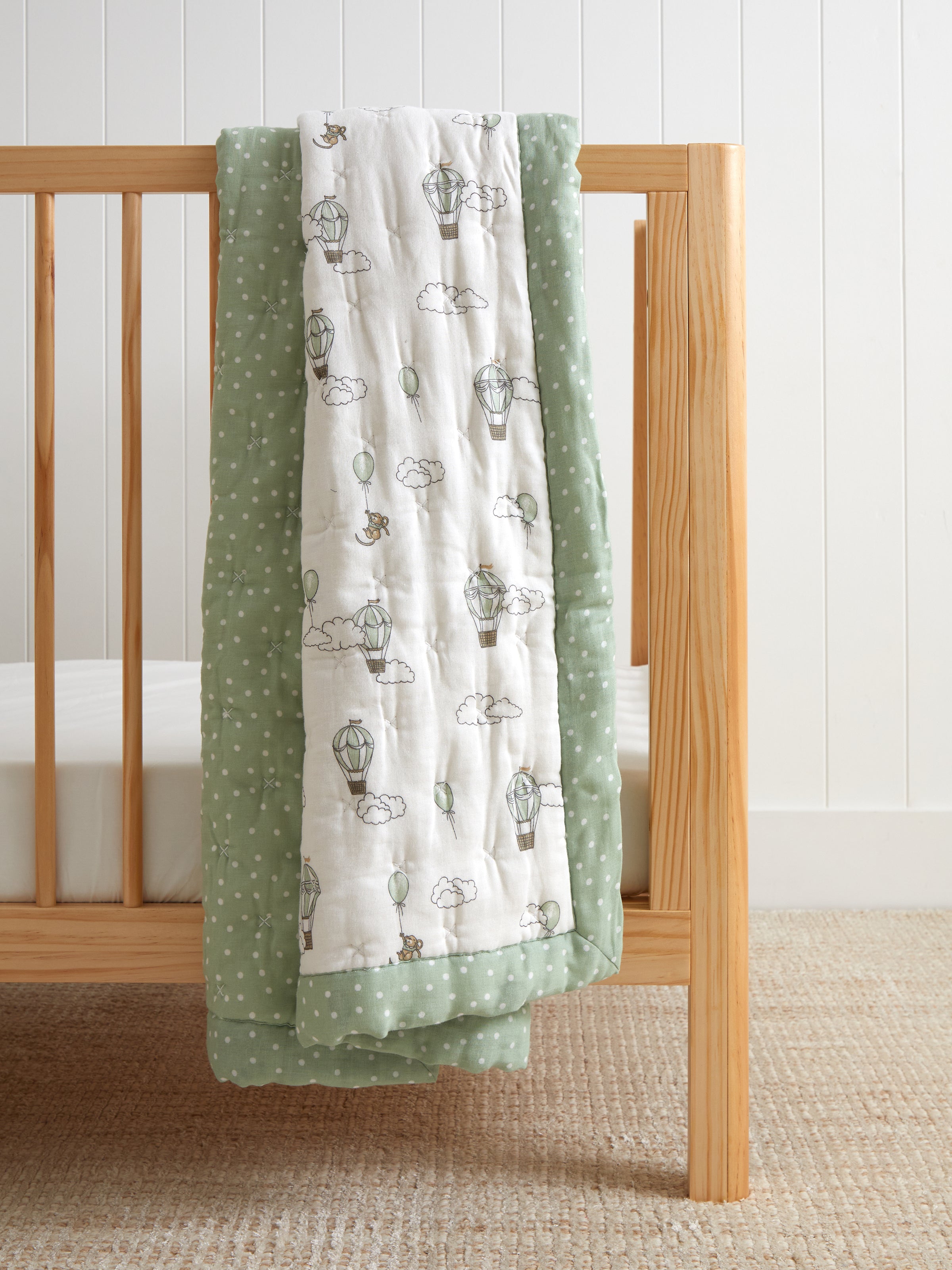 Up & Away Cot Quilt | Multi-1