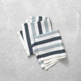 WC Stripe Washcloth Set of 2 | Blue Natural-1