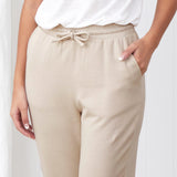 Weekend Cotton Knit Lounge Pants | Oat-3