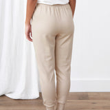 Weekend Cotton Knit Lounge Pants | Oat-4