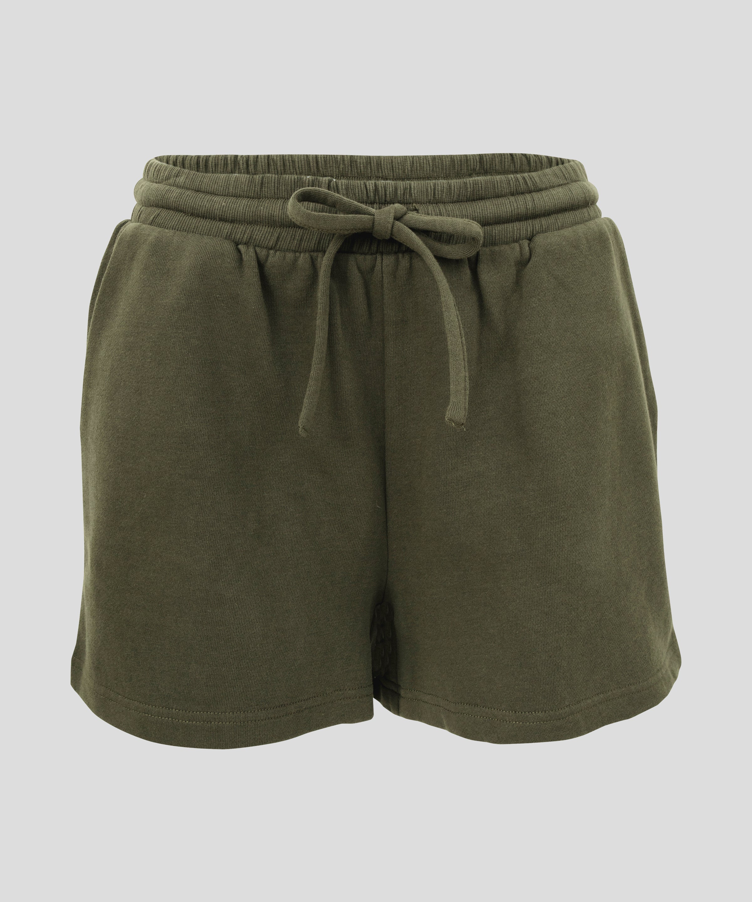 Weekend Cotton Knit Lounge Shorts | Olive-2