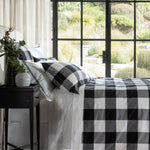 Piha Duvet Cover Set | Black/White-5