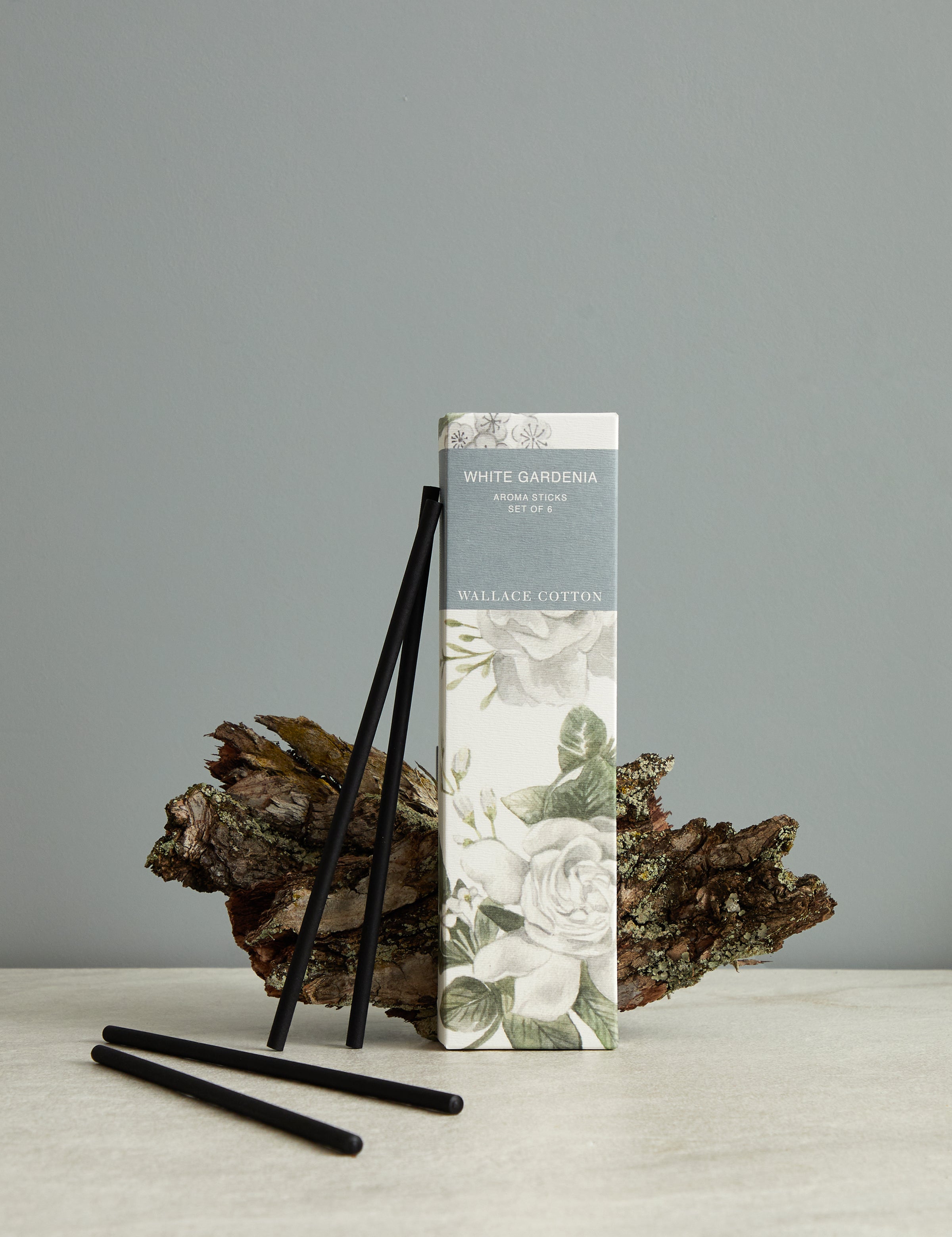 White Gardenia Aroma Sticks Set of 6 | White-1