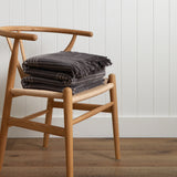 Winslow Woollen Blanket | Charcoal Natural-1