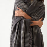 Winslow Woollen Blanket | Charcoal Natural-2